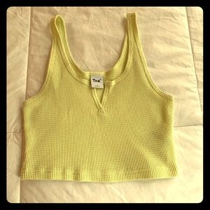 Cropped neon tank